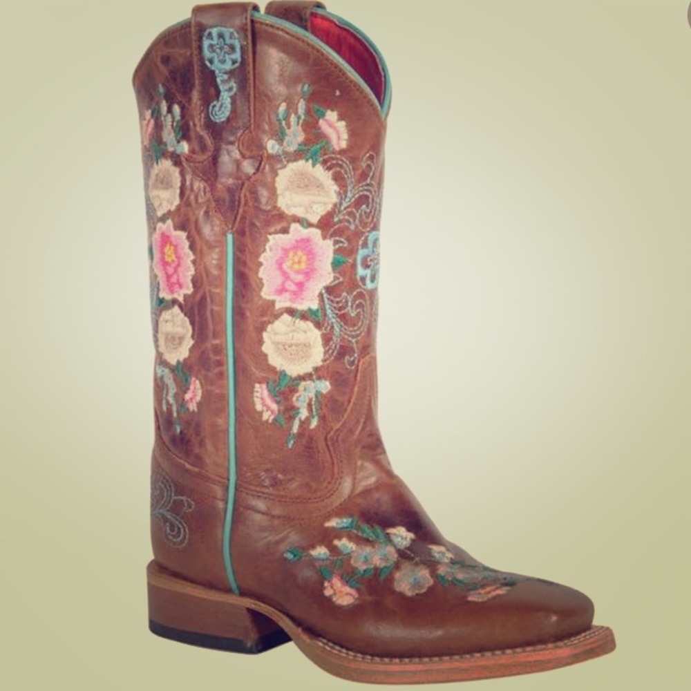 🎈🎈Macie Bean Rose Garden Cowgirl Snip Toe Boot🎈